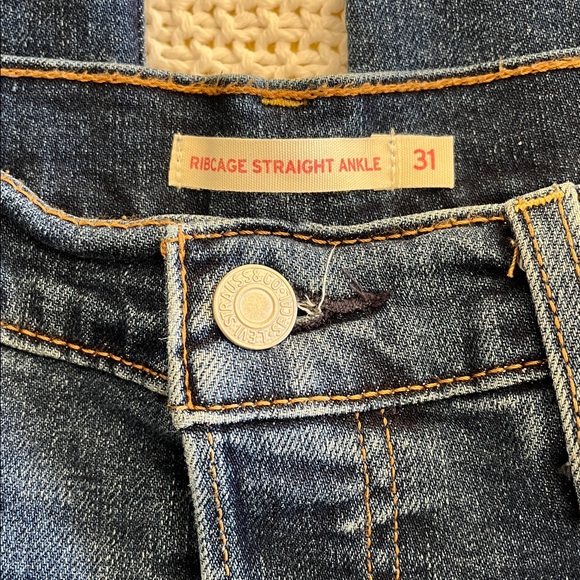 Levi's Ribcage Straight Ankle Women's Jeans Sz 31 - Picture 5 of 14